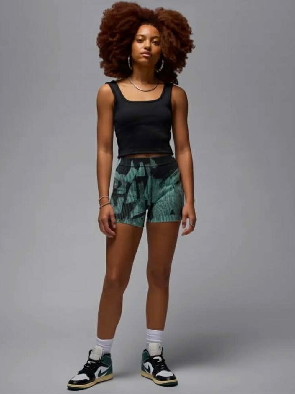 Jordan Womens Knit Ribbed Fitted Shorts - Women's size MEDIUM